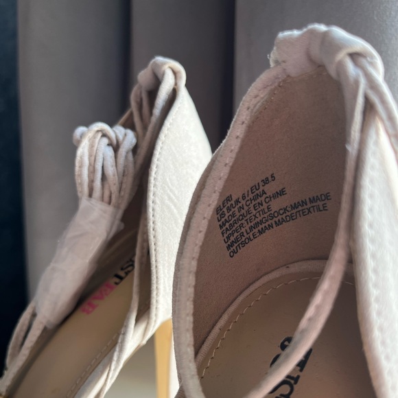 Eleri Open-toed Heels with Ties - Picture 6 of 9